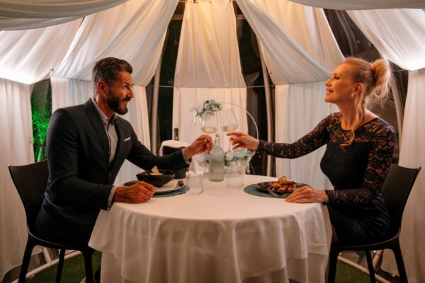 cena romantica in Toscana